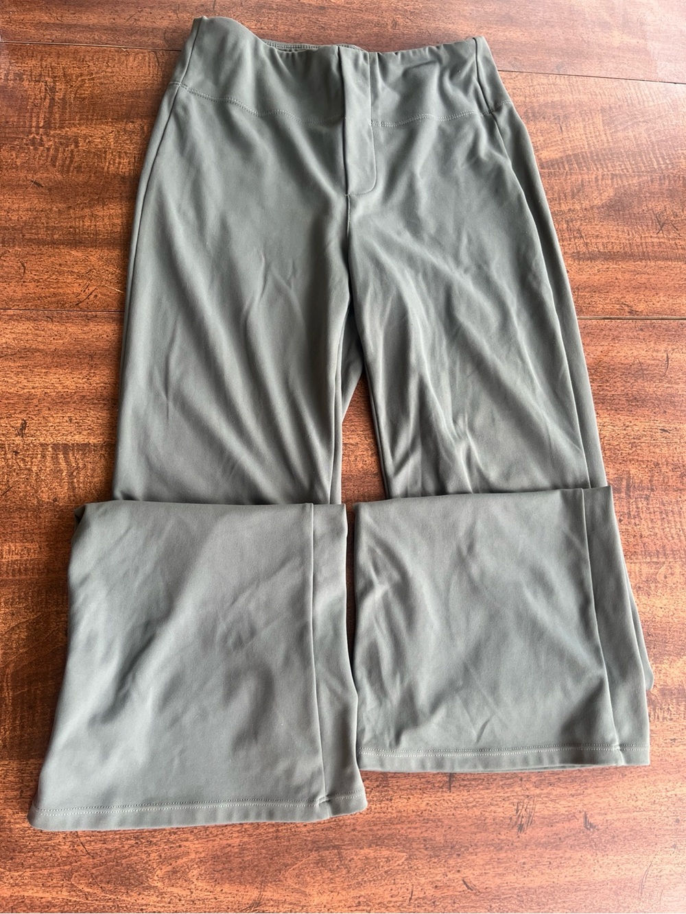 Halara Flex High Waisted Back Pocket Slight Flare Work Pants Nighttime Blue XS